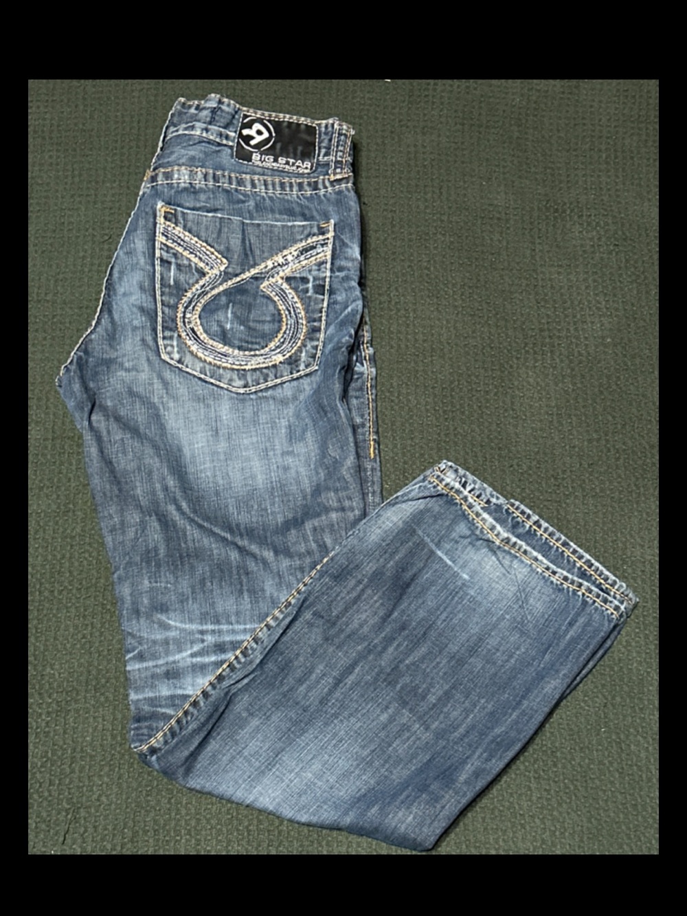 Buckle Big Star Men’s Pioneer Bootcut Denim Jeans Size 33R Distressed Stylish